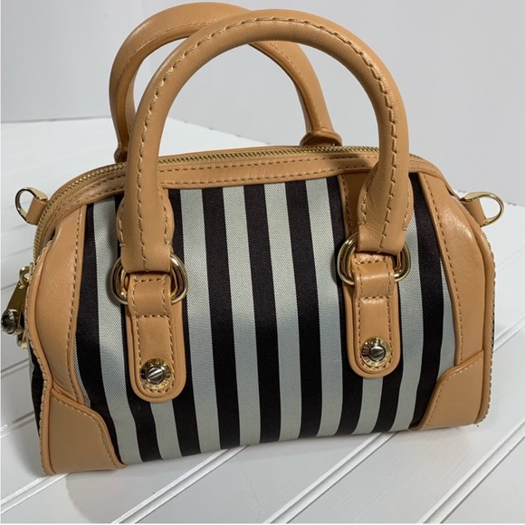Henri Bendel Striped Mini Bag w/ Crossbody Strap - Picture 2 of 9
